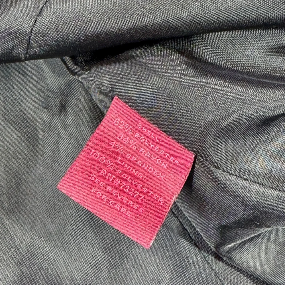 212 Collection Blazer Womens 16‎ Black Two Button Career Suit Jacket